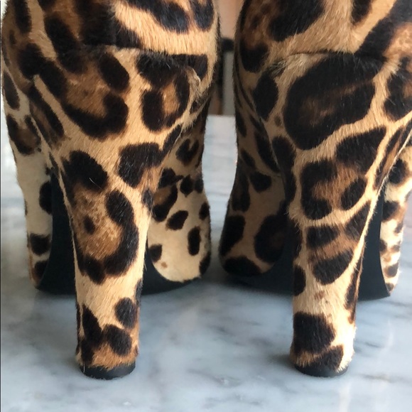 Dolce & Gabbana Leopard Pony Hair Pumps Heels - Picture 7 of 10